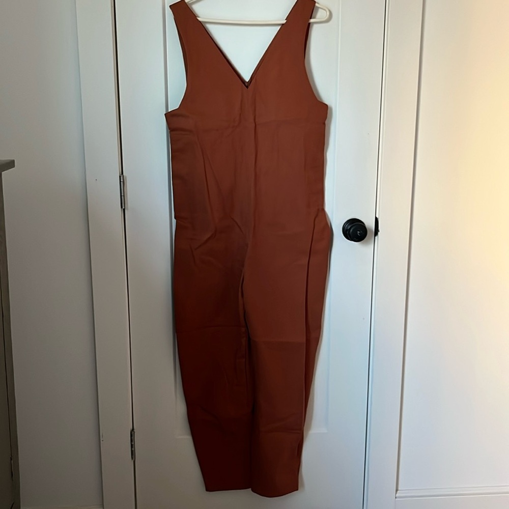 Meg Jumpsuit, Rust Color, Size L